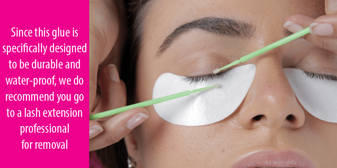 how to remove eyelashes