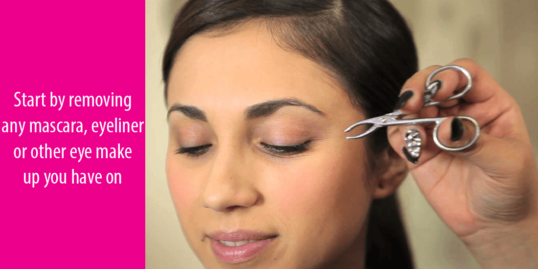 how to remove eyelashes