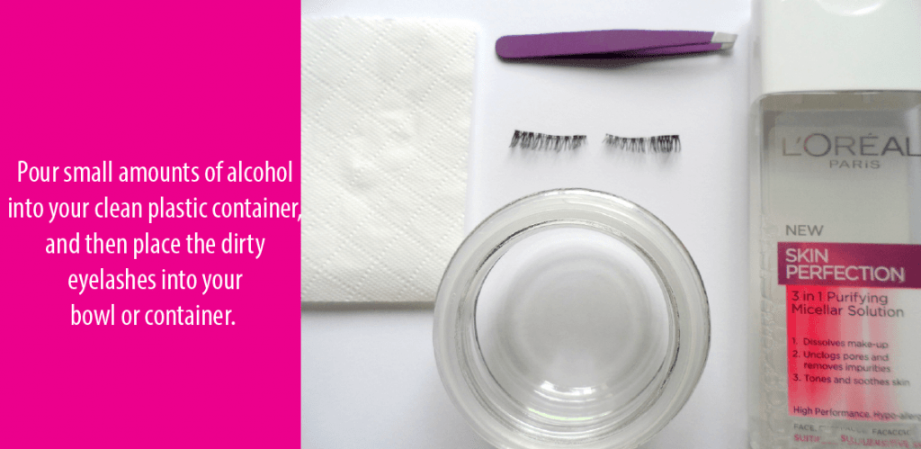 how to clean false eyelashes
