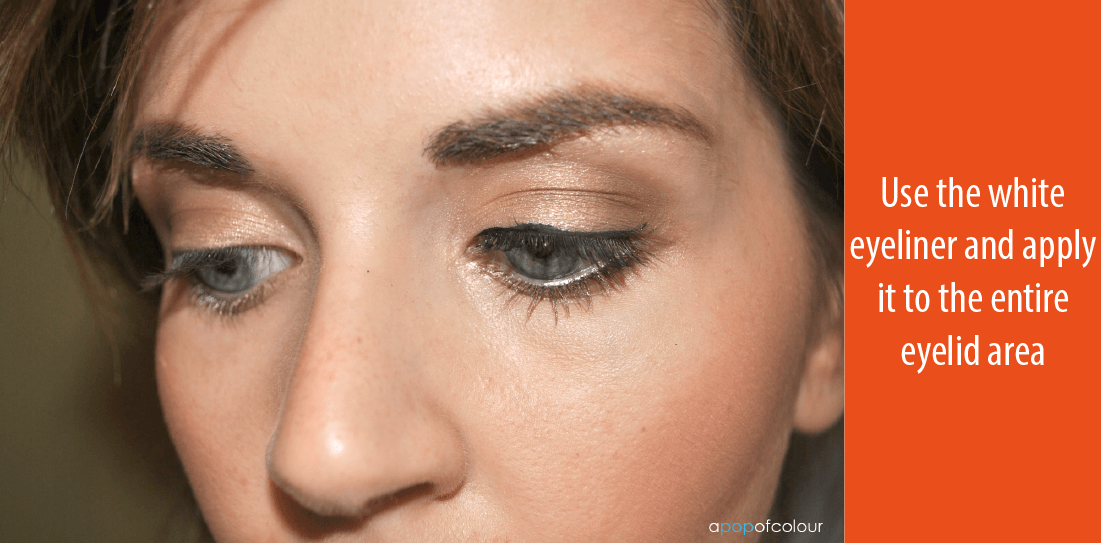 how to use white eyeliner