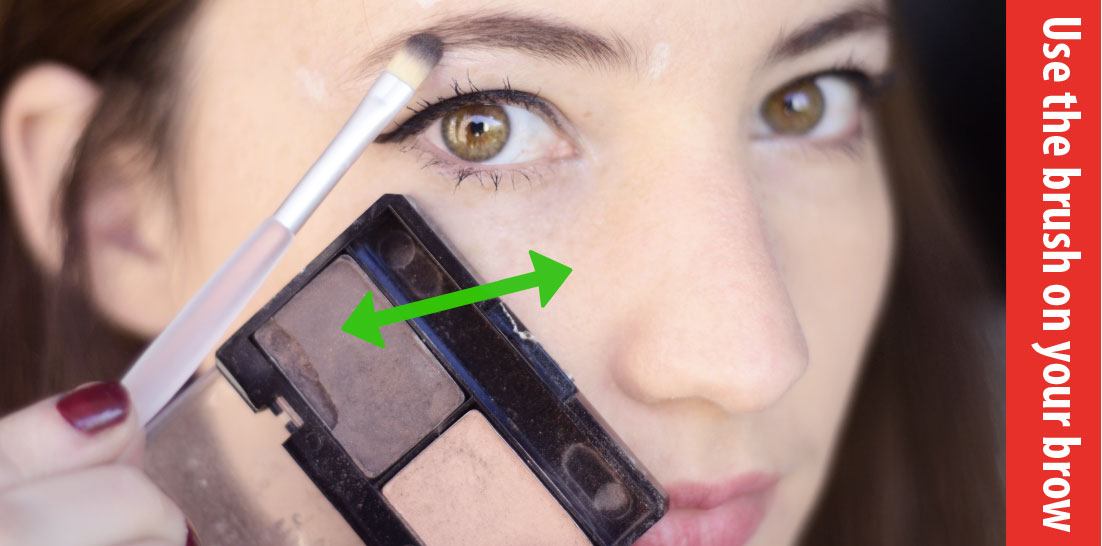 how to fill in eyebrows with powder